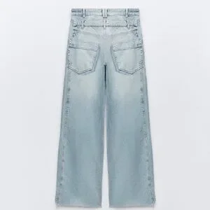 新品タグ付★Eaphi WAVEDESIGN HIGHWAIST DENIM 2 WAVE DESIGN HIGH WAIST DENIM